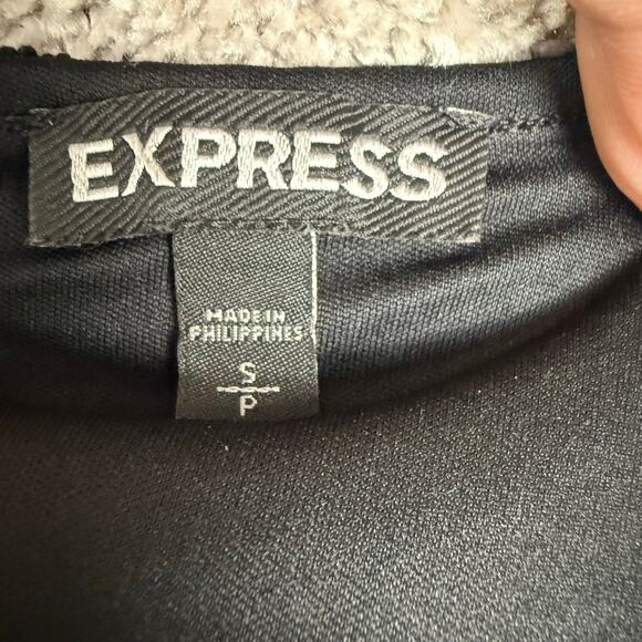 Black Sheer Lace Blouse Long Sleeve Top Size S Goth Glam Romantic Alternative - Picture 4 of 4